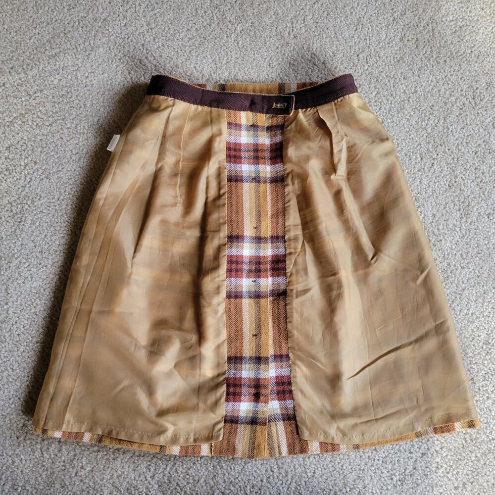 J. Crew Plaid Button Skirt - Picture 8 of 8